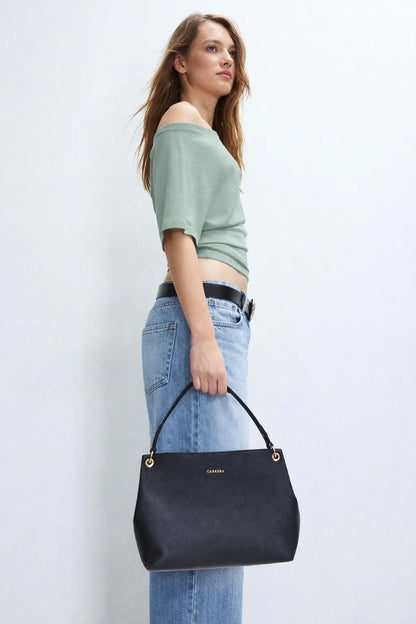Carrera Calivra Women's Leather Bag – Floater Leather Shoulder Bag for Everyday Elegance | Minimal & Handcrafted