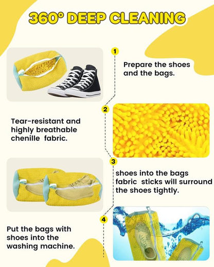 Washing Machine Shoe Bag, Durable Zipper Shoes Removable Washing Bags, Shoe Storage Bag, Laundry Tools & Accessories for Laundry Room Organiser, Home Laundry Room, Laundry Products