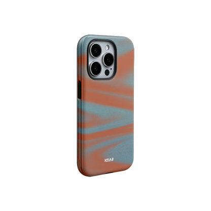 Aalto | Y2K Orange Abstract Wave iPhone Case