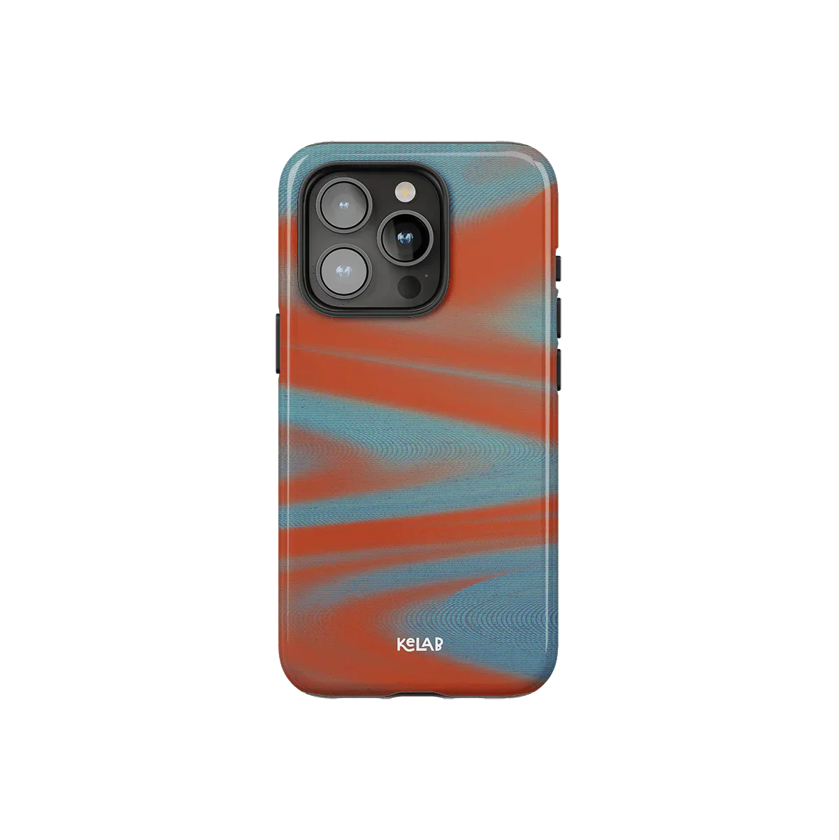 Aalto | Y2K Orange Abstract Wave iPhone Case