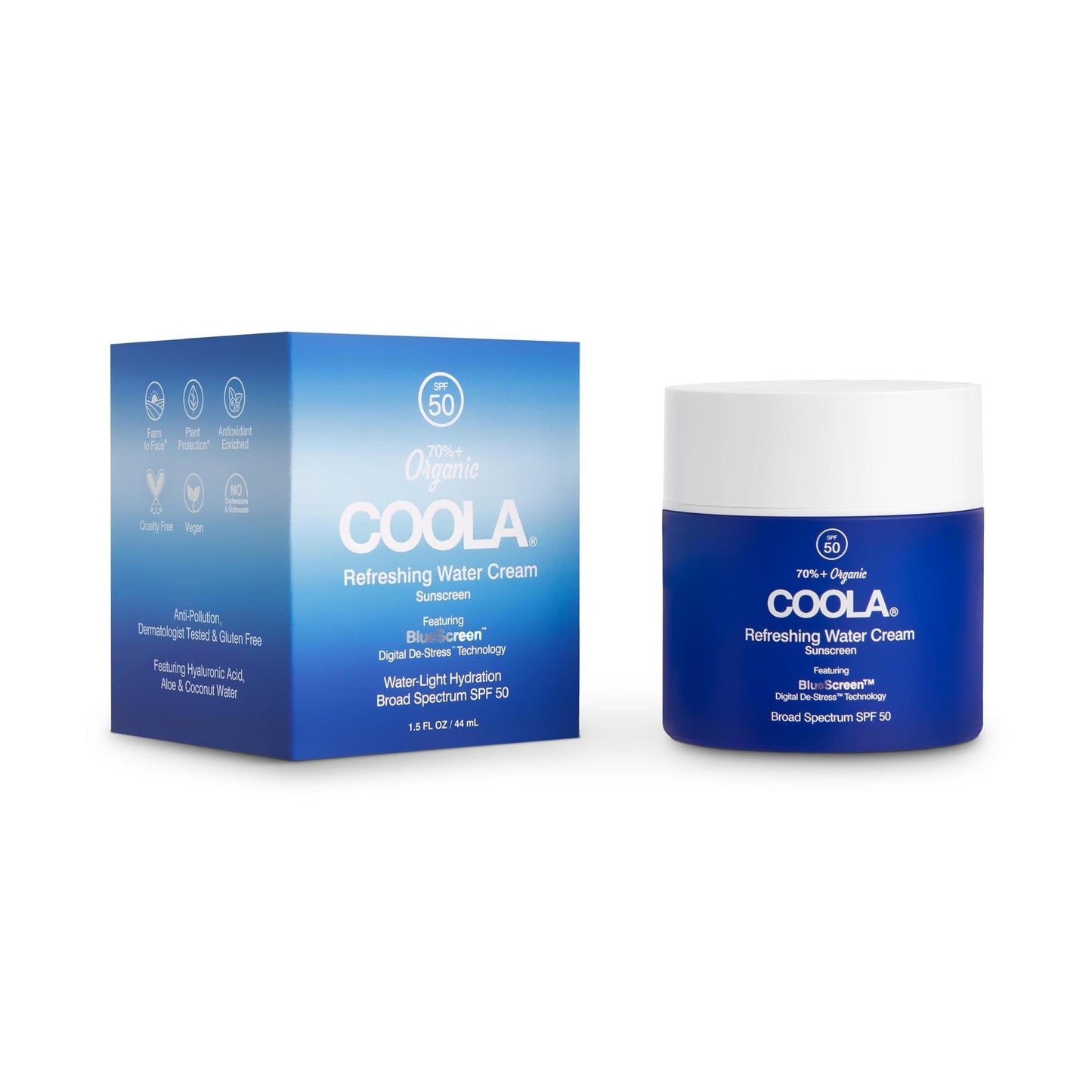 Sunscreen COOLA® Refreshing Water Cream SPF 50 Cream 1.5 oz. Jar CL10405