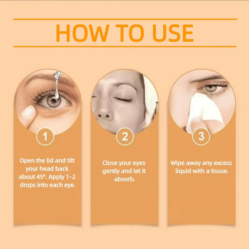 JIMERITO Bee Honey Eye Care Drops – Effects: Moisturizing, Soothing, Refreshing, for Dry & Tired Eyes Relieves Dryness Lightweight