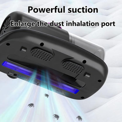 Mattress Vacuum Cleaner for Dust Mite Removal, Upgraded Handheld Cordless Vacuum, Dust Cleaning, Powerful Vacuum Bed Cleaner, Used for Deep Cleaning Beds, Carpets, Sofas, Pet Hair, and Upholstered Furniture