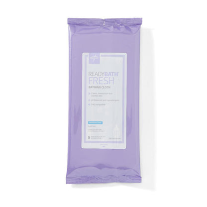 Rinse-Free Bath Wipe ReadyBath® Fresh Soft Pack Unscented 8 Count MSC095309