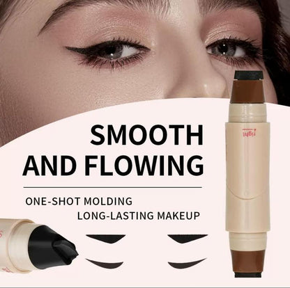 Eye Liner Stamp - 2Ml Double-Tip Smudgeproof Makeup Pen, Lightweight Tool for Women, Perfect for Traveling, Outdoor, Business Trip, Home, School, Easy Precision Application Waterproof Eyeliner
