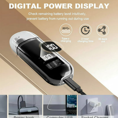 2026 Upgarde Nose Hair Trimmer for Men Women, Rechargeable Trimmer, Painless Eyebrow Facial Hair Shaver, LED Display Nose Clipper, Waterproof Dual Edge Blades Clipper for Easy Cleaning