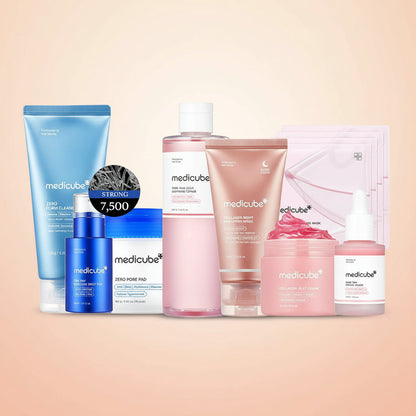 Affordable Medicube Glass Glow Skincare Set | 8 Essential Products for a Radiant Skin Routine