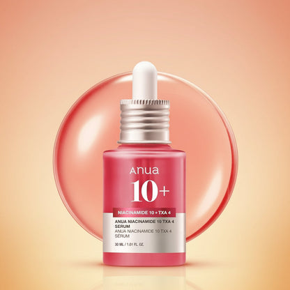 Anua Glow Back Niacinamide 10 + TXA 4 Serum with Hyaluronic Acid - Dark Spot Care & Postnatal Skincare for Radiant Glass Skin (30ml)