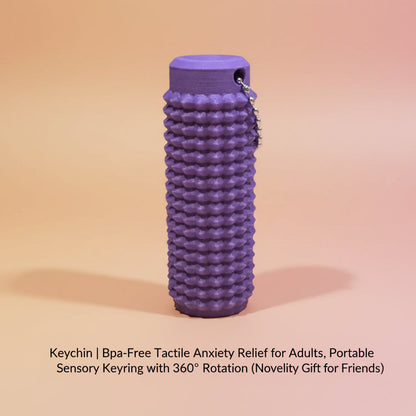 "Keychain | Bpa-Free Tactile Anxiety Relief for Adults, Portable Sensory Keyring with 360° Rotation (Novelty Gift for Friends)"