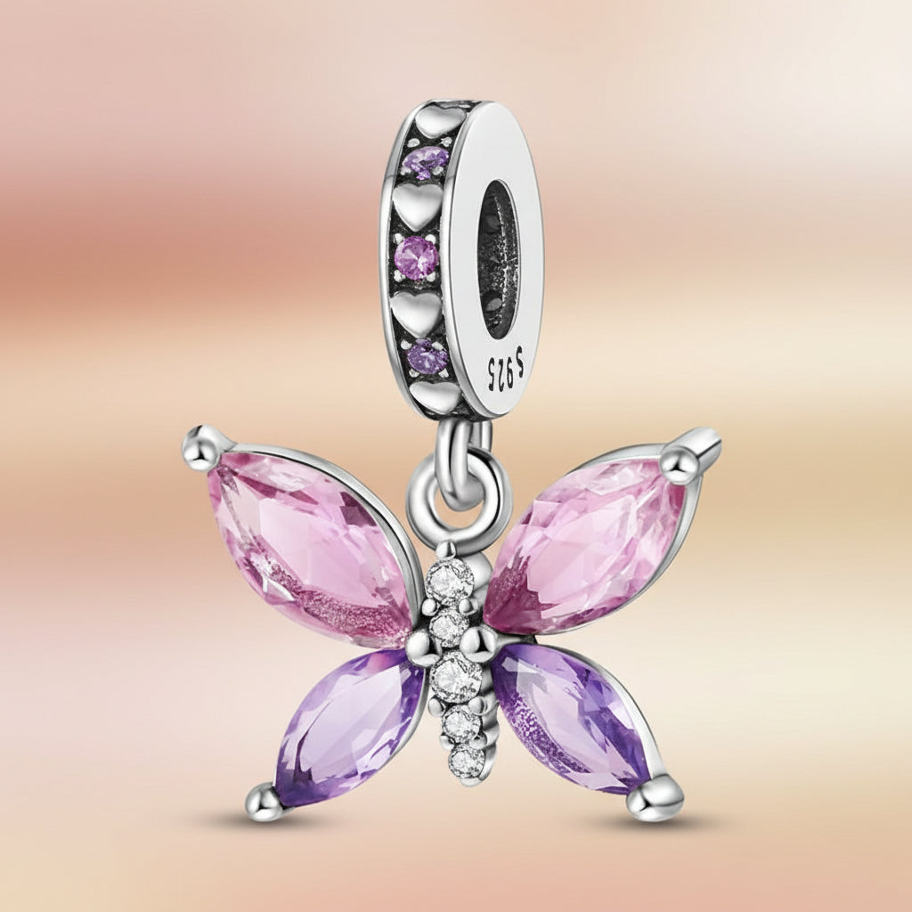 (50-113)MULA S925 Sterling Silver Pendant and Beads , Suitable for Pandora Bracelets and Necklaces, Ideal for Anniversary Gifts, Christmas, Birthday Presents, and Suitable for All Women.