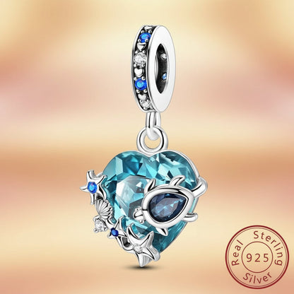 (50-113)MULA S925 Sterling Silver Pendant and Beads , Suitable for Pandora Bracelets and Necklaces, Ideal for Anniversary Gifts, Christmas, Birthday Presents, and Suitable for All Women.