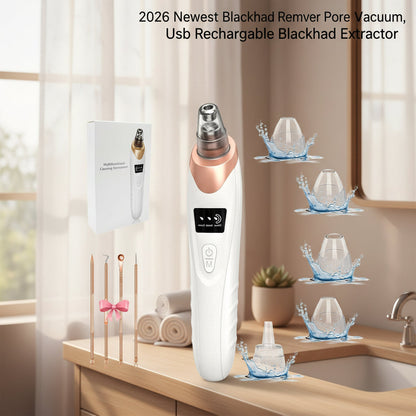 2026 Newest Blackhead Remover Pore Vacuum,Usb Rechargeable Blackhead Extractor