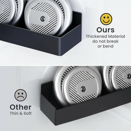 4-Pack Magnetic Spice Rack with Hooks & Paper Towel Holder | Organizer for Refrigerator, Microwave & Kitchen Gadgets | Home Organization & Christmas Decoration Gift