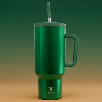 40Oz Vacuum Flask, Vacuum Insulated Tumbler, Stainless Steel Water Bottle with Handle, Large Capacity Drinking Cup for Home Office Outdoor Camping