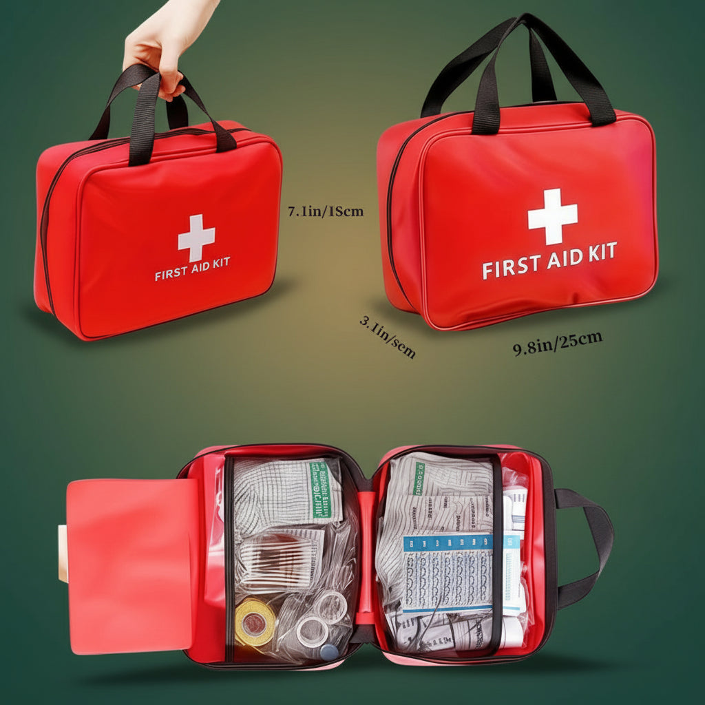 330 Piece First Aid Kit, Premium Waterproof Compact Trauma Medical Kits for Any Emergencies, Ideal for Home, Office, Car, Travel, Outdoor, Camping, Hiking, Boating