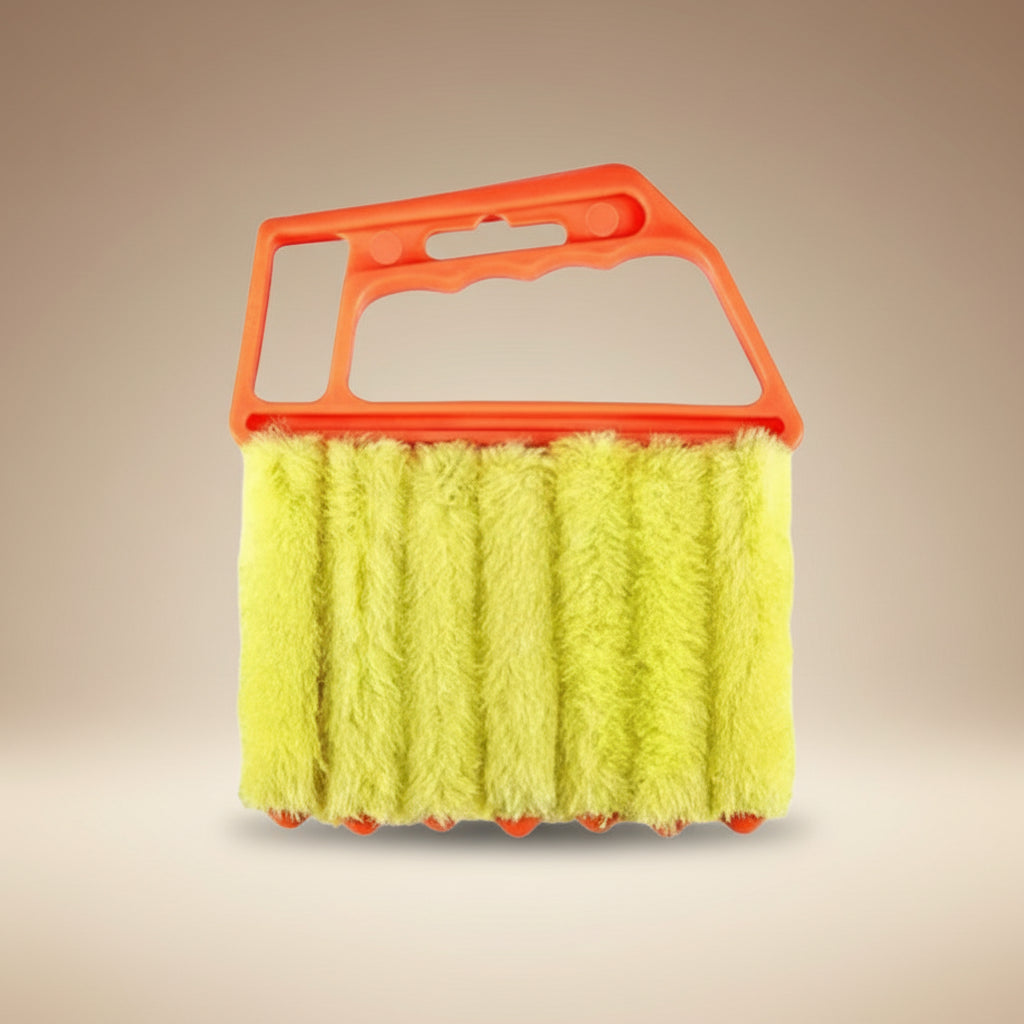 3Pcs Window Blind Cleaning Brush, Window Blind Cleaner, Air Conditioning Outlet Dust Removal Brush, Hand-Held Curtain Brush, Heavy Duty, Home Care Supplies, Yellow Household Items-Mm