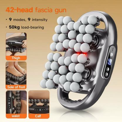 42-Ball Massage Gun 30-Level Intensity Adjustment 9 Massage Modes Effectively Relieves Back, Shoulder, Leg, and Foot Pain Quiet Muscle Massager Features Red Light Therapy Adjustable Settings Ideal for Daily Use Perfect Christmas Gift Choice