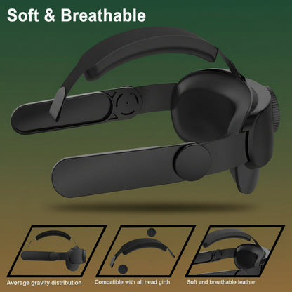 Adjustable VR Headband, 1 Count Replacement VR Head Strap, Soft Breathable VR Headband for Oculus Quest 2 Meta Quest 2, VR Accessories (Headband Only), VR Stock Accessory