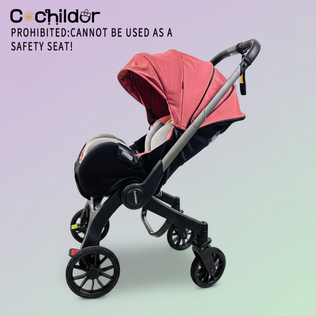 All in One Convertible Baby Stroller without Latchbase -Toddler Stroller with Reversible Stroller Seat ;Compact Stroller Carrinho De Bebe Affordable Strollercompact Stroller