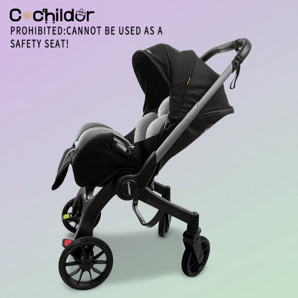 All in One Convertible Baby Stroller without Latchbase -Toddler Stroller with Reversible Stroller Seat ;Compact Stroller Carrinho De Bebe Affordable Strollercompact Stroller