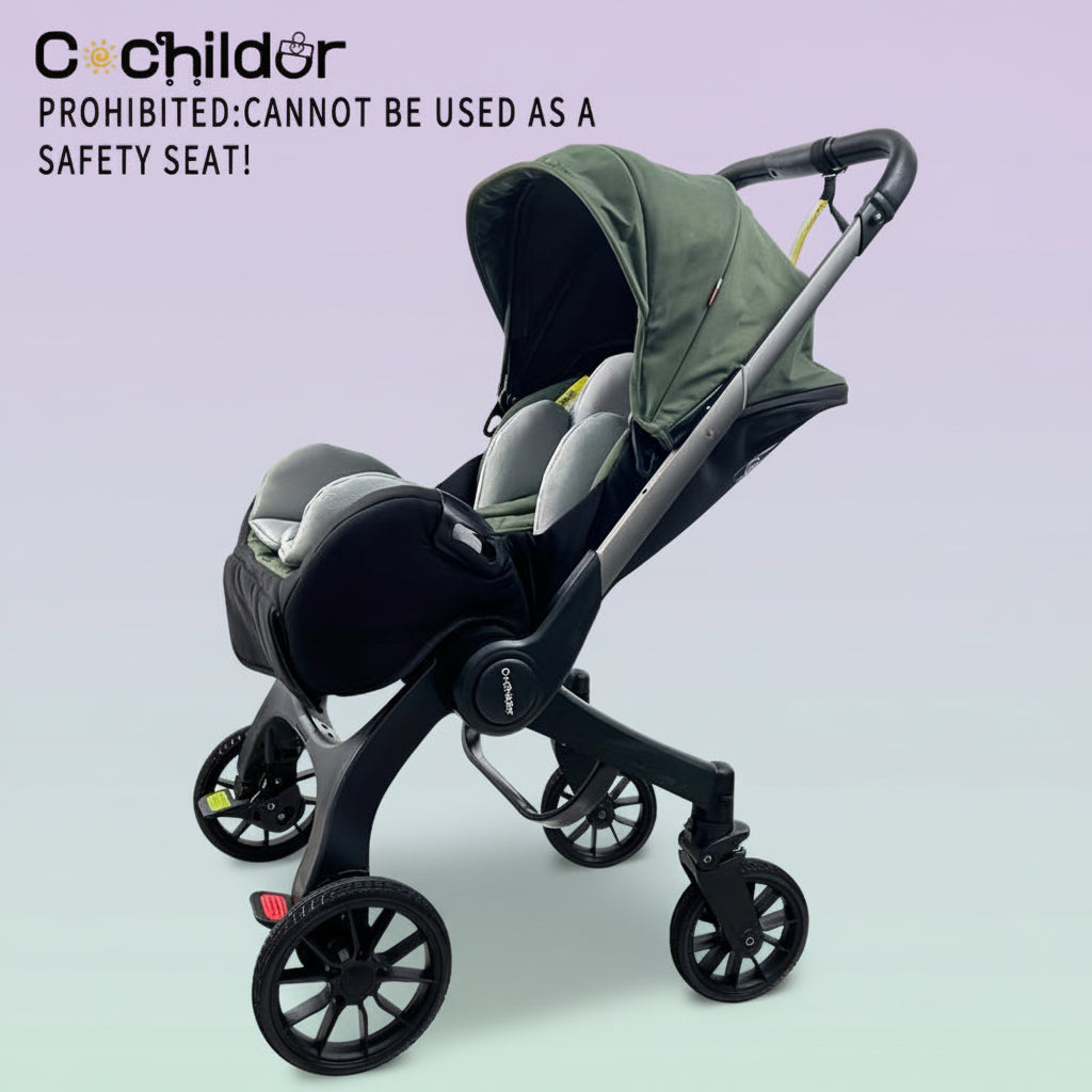 All in One Convertible Baby Stroller without Latchbase -Toddler Stroller with Reversible Stroller Seat ;Compact Stroller Carrinho De Bebe Affordable Strollercompact Stroller
