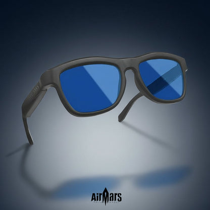 Airmars GV90AI Smart AI Translation Glasses with Bluetooth Headphones, Sliding Dimming & Color Changing Lenses, UV Protection, One-Touch Multi-Function Control, Easy-To-Use Wearable
