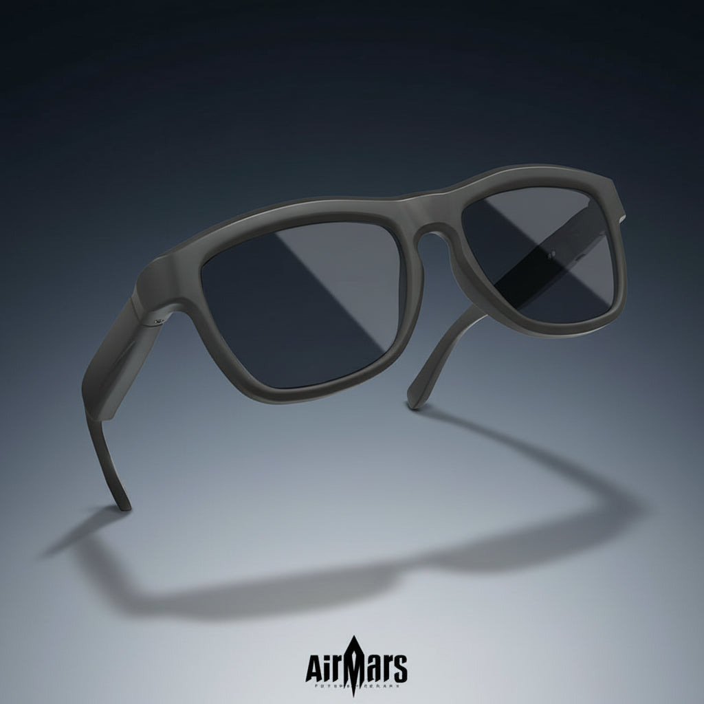 Airmars GV90AI Smart AI Translation Glasses with Bluetooth Headphones, Sliding Dimming & Color Changing Lenses, UV Protection, One-Touch Multi-Function Control, Easy-To-Use Wearable