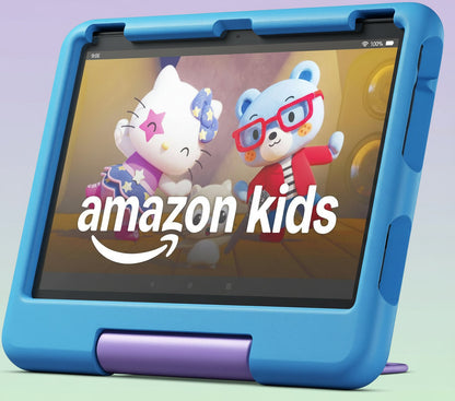 Amazon Fire HD 10 Kids Tablet (Newest Model) Ages 3-7 | Bright 10.1" HD Screen with Included Ad-Free and Exclusive Content, Robust Parental Controls, 13-Hr Battery, 32 GB, Blue