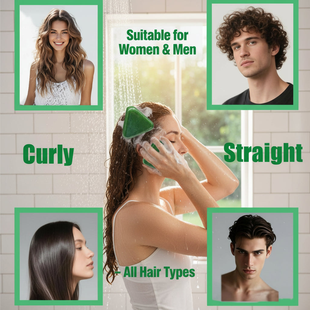 Anti Hair Loss Shampoo Bar – with Usman Grass, Arborvitae Leaves, Polygonum, Ginseng & Tea Tree, Strengthens Roots, Reduces Hair Fall, for Thinning Hair, Sulfate-Free, Herbal Hair Growth Soap 80G Haircare Cleansing Conditioner Biotin Hair Conditioner Bar