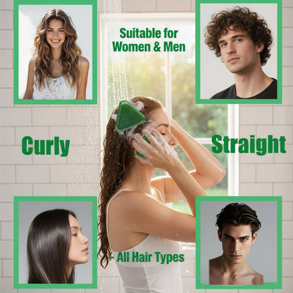 Anti Hair Loss Shampoo Bar – with Usman Grass, Arborvitae Leaves, Polygonum, Ginseng & Tea Tree, Strengthens Roots, Reduces Hair Fall, for Thinning Hair, Sulfate-Free, Herbal Hair Growth Soap 80G Haircare Cleansing Conditioner Biotin Hair Conditioner Bar