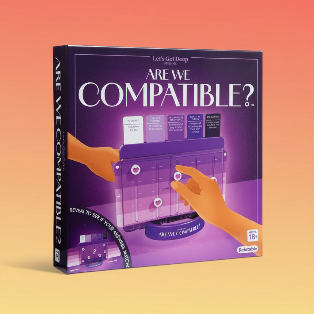 Are We Compatible? by Relatable, a Romantic Relationship Card Game and Couples Games for Adults - Perfect for Fun Date Night Ideas, Gifts for Girlfriend, or Wedding Gifts for Newlyweds