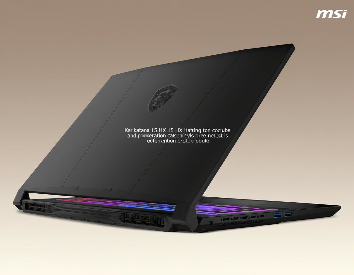 B14WEK-001US Katana 15 HX 15.6" FHD I7-14650Hx 2.2Ghz NVIDIA Geforce RTX 5050 8GB 16GB RAM 512GB SSD Win 11 Home Black