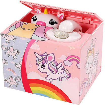 Barelove Kids Piggy Bank, ATM Coin Cash Money Counter Saving Can, Stealing Cute Mokey Electronic Smart Voice Prompt Piggy Bank Safe Locks, Great Gift Fot Boys & Girls
