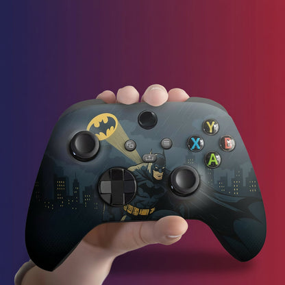 Battman Gottham Guarrdian Custom X-Box Controller Wireless Compatible with X-Box One/Series X/S Customized in USA with Permanent HYDRO-DIP Printing (NOT JUST a SKIN) (MODDED)