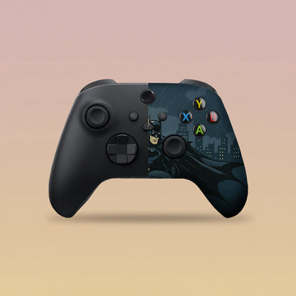 Battman Gottham Guarrdian Custom X-Box Controller Wireless Compatible with X-Box One/Series X/S Customized in USA with Permanent HYDRO-DIP Printing (NOT JUST a SKIN) (MODDED)