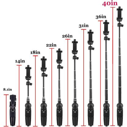 Aluminum Alloy Selfie Stick Phone Tripod