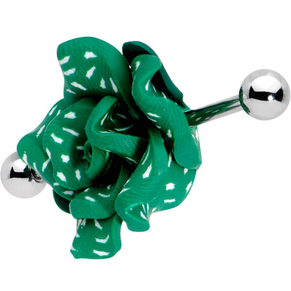 Handcrafted Beautiful Succulent Flower Industrial Barbell 32mm