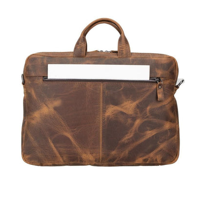 Apollo Leather Business Briefcase / Laptop Case 14"