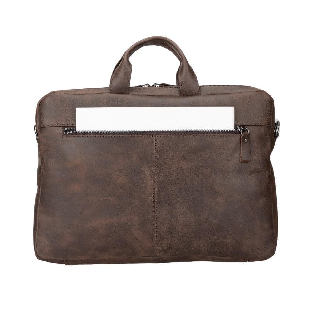 Apollo Leather Business Briefcase / Laptop Case 14"