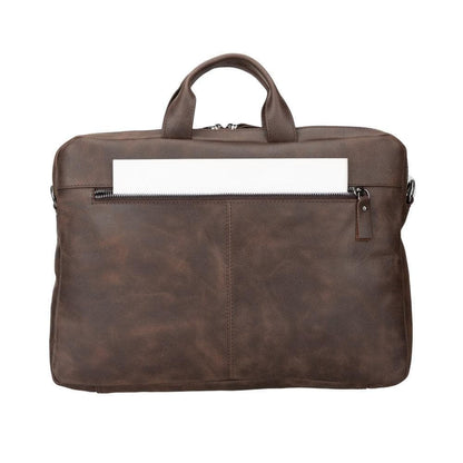Apollo Leather Business Briefcase / Laptop Case 14"
