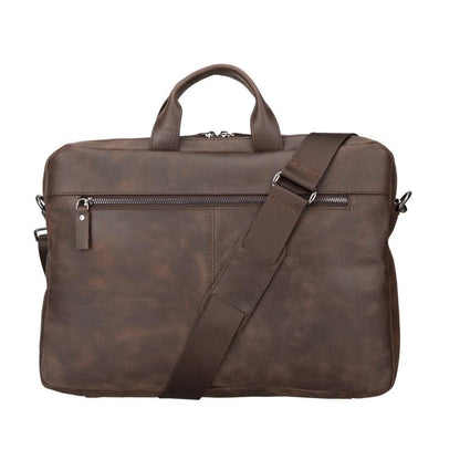 Apollo Leather Business Briefcase / Laptop Case 14"