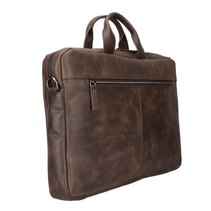 Apollo Leather Business Briefcase / Laptop Case 14"