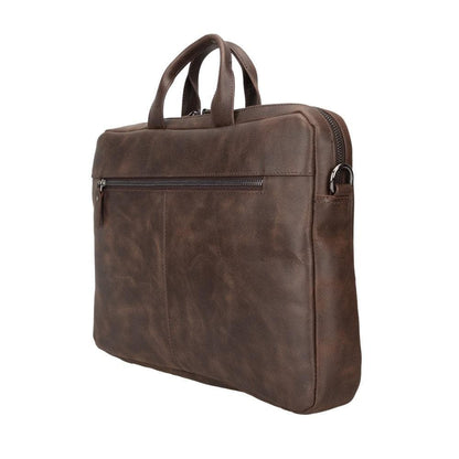 Apollo Leather Business Briefcase / Laptop Case 14"