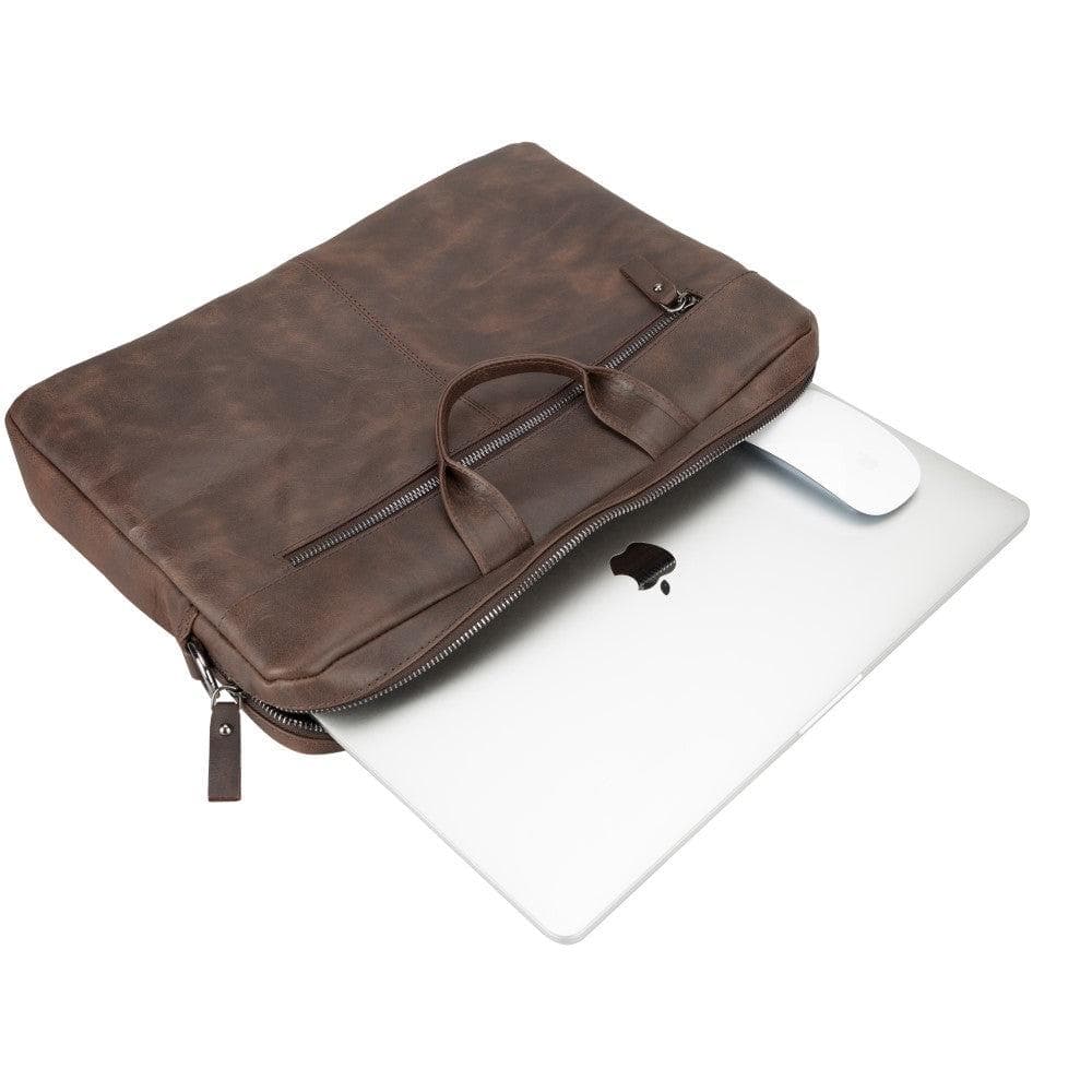 Apollo Leather Business Briefcase / Laptop Case 14"