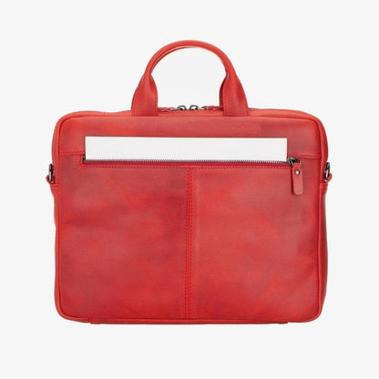 Apollo Leather Business Briefcase / Laptop Case 14"