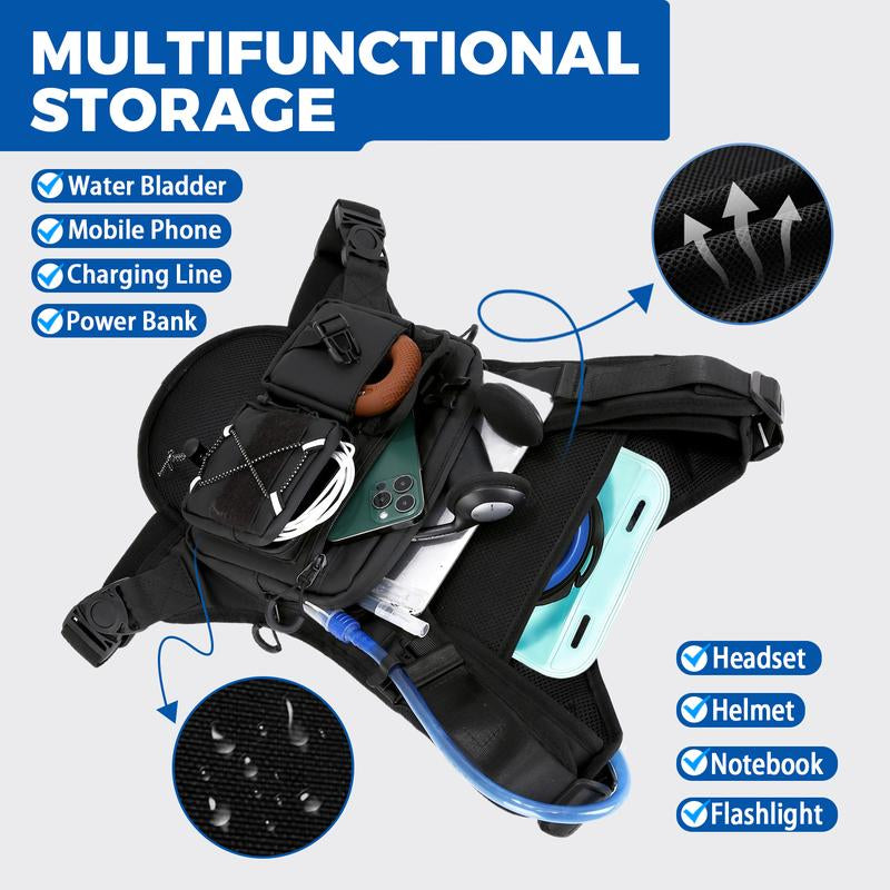 Running Bag Hydration Vest Cycling Hydration Backpack 5L for Women and Men Lightweight Hydration Pack with 2.0L Water Bladder Adjustable Straps for Marathon Trail Race Jogging Hiking and Climbing