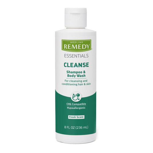 Shampoo and Body Wash Remedy Essentials 8 oz. Flip Top Bottle Citrus Vanilla Scent MSC092SBW08