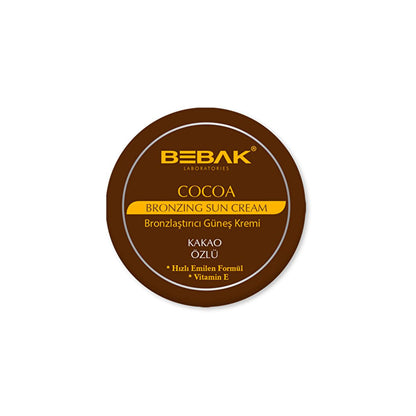 Bebak Cocoa Tanning Cream: Achieve a Beautiful Bronzed Tan, Moisturizes Dry Skin & Extends Tan Duration - Sun Tanning Lotion, 100 ml