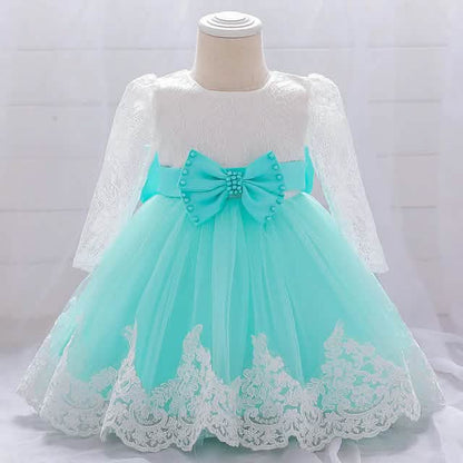 Baby Girls' Basic Christening Floral Dress