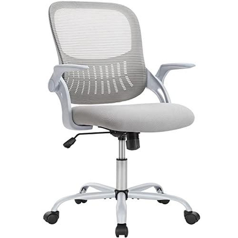 【Deal】Sweetfurniture Office Chair, Desk Chair, Ergonomic Home Office Desk Chairs, Computer Chair with Comfortable Armrests, Mid-Back Task